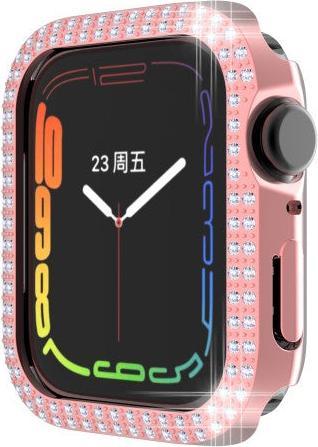 Image du produit Cover-Discount Apple Watch 45mm - Etui de protection en strass brillant noir