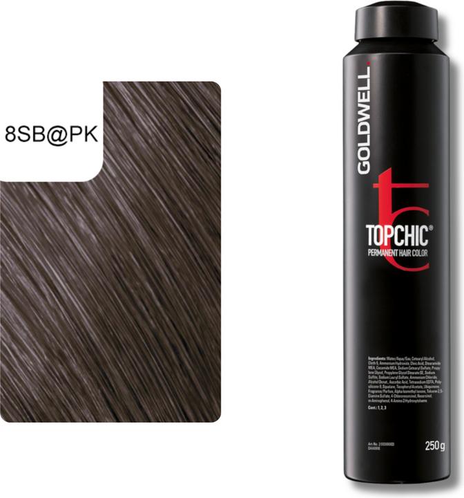 Actual product image Goldwell Topchic Elumenated (8SB@PK - silver blonde elumenated brown copper)