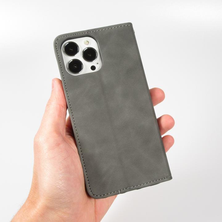 Immagine prodotto PhoneLook Custodia in pelle Flip Wallet Vintage con chiusura magnetica e porta carte di credito (Apple iPhone 15 Pro Max)