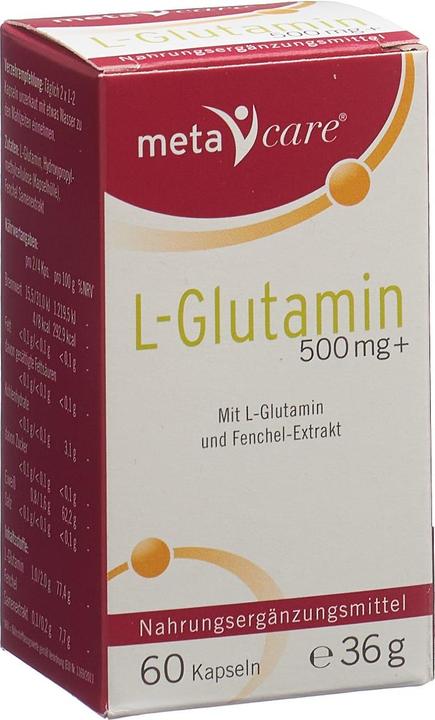 Produktbild Meta Care L-Glutamin Kapsel 500 mg (60 Stück, Kapseln, 60 g)