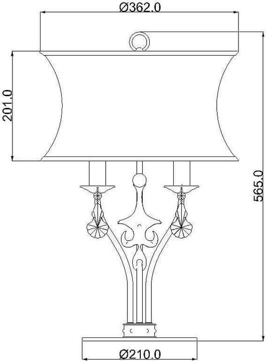 Image du produit Elstead Lighting Windsor lampe de table E14 double or patine crème, Made in UK (E14)