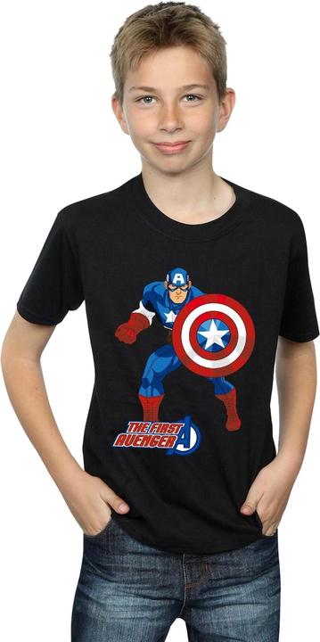 Actual product image Boys Captain America The First Avenger T-Shirt (128)