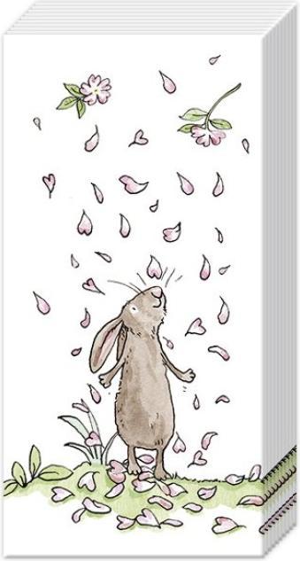 Immagine prodotto IHR Taschentücher BLOSSOMS AND BUNNIES white