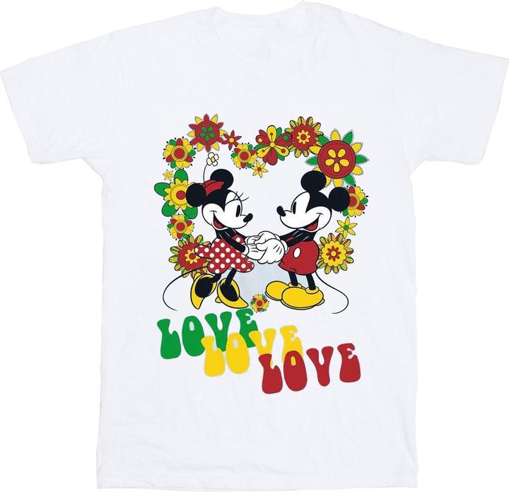 Image du produit Disney - T-shirt MICKEY AND MINNIE MOUSE HIPPIE LOVE - Homme (XXL)