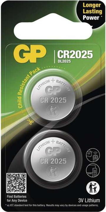 Immagine prodotto GP Batteries Batteria a bottone (2 pz., CR2025, 165 mAh)