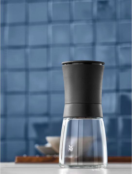 Produktbild WMF Salzmühle Pfeffermühle 14cm Gewürzmühle Keramikmahlwerk Glasbehälter Trend (Pfeffer, Salz, Chili, Muskatnuss)