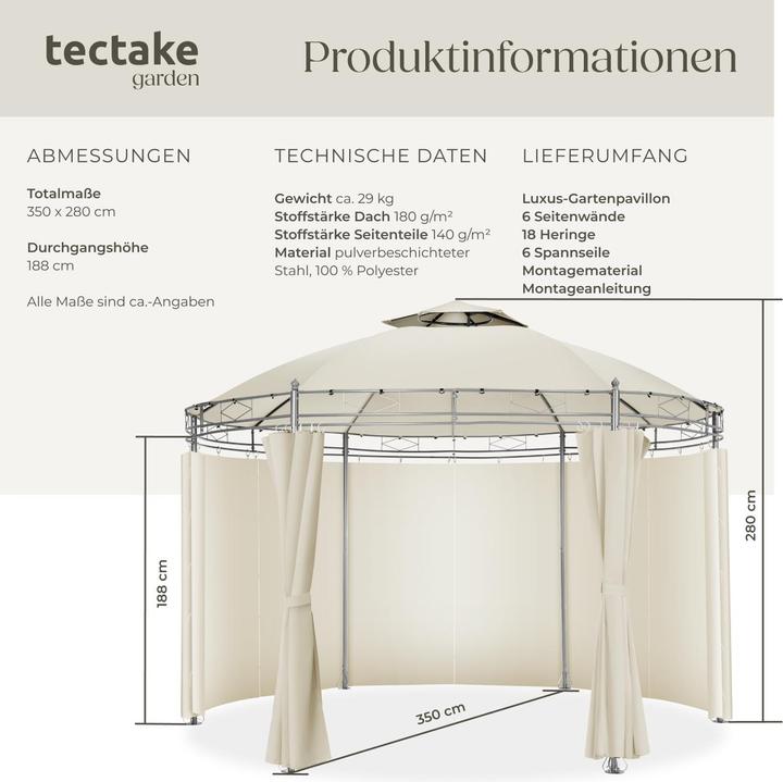 Image du produit tectake Siana (350 cm, 350 cm)