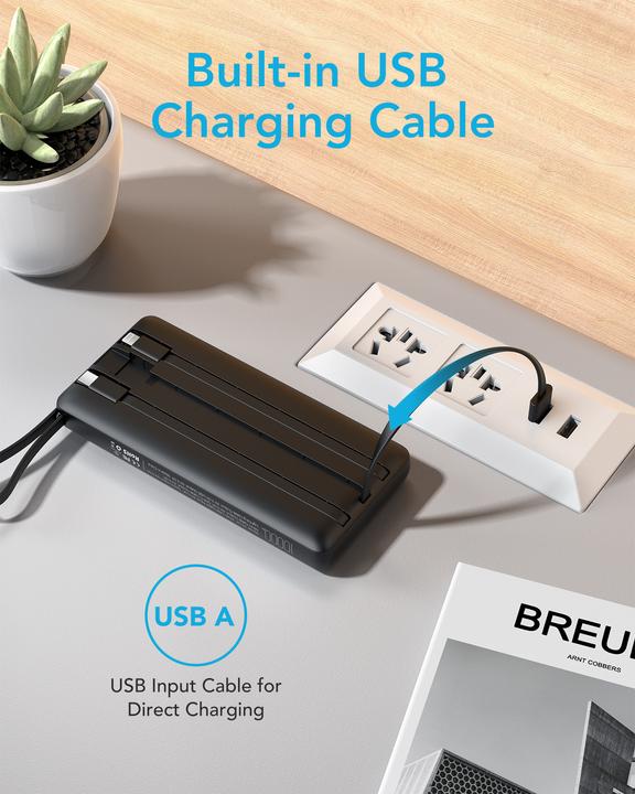 Produktbild Veger C20 Powerbank inkl. Kabel - 20'000mAh (20000 mAh, 10 W, 77 Wh)
