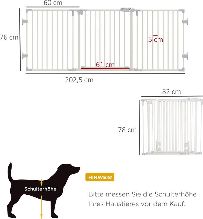 Actual product image PawHut Absperrgitter (82.50 cm)