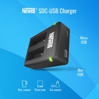 Image du produit Newell Batterie SDC-USB AHDBT-901 Dual Channel Charger pour GoPro HERO 9 Black (Chargeur)