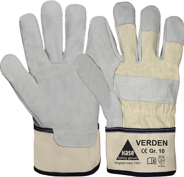 Image du produit Hase Gants Verden taille 10 gris/nature EN 388 EPI catégorie II (10)
