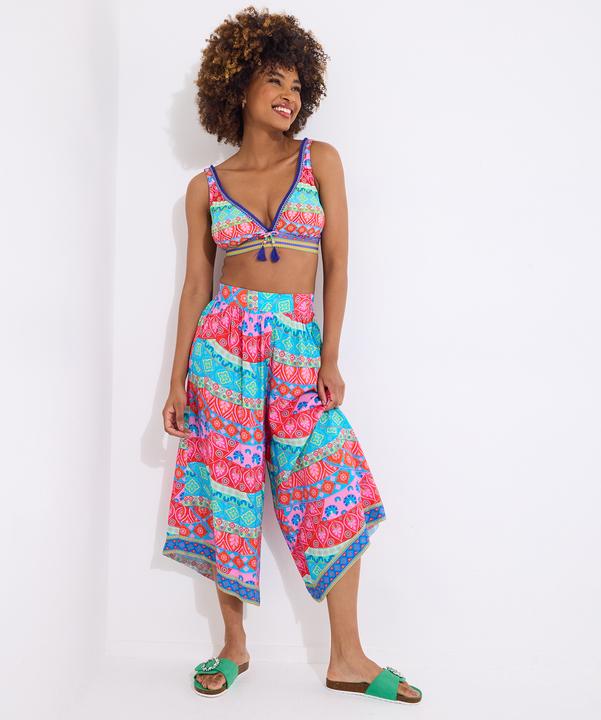 Image du produit Joe Browns Patchwork Elasticated Beach Trousers (38)