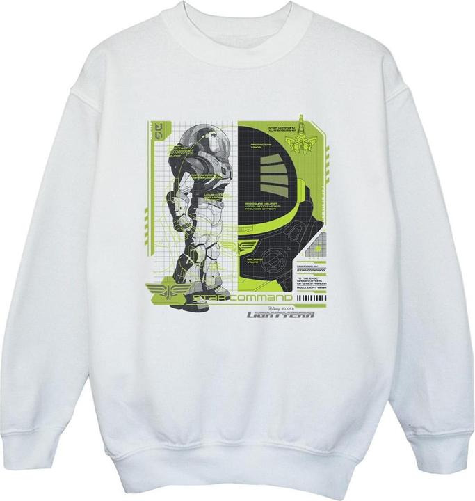 Actual product image Disney Boys Lightyear Buzz Tech Panel Sweatshirt (128)