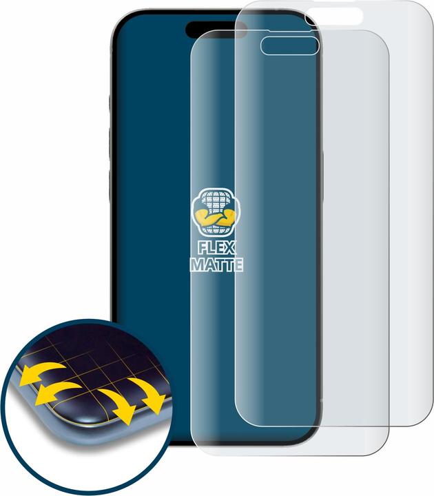Actual product image BROTECT Full-Cover Protector Matte (2 Piece, Apple iPhone 15 Plus)