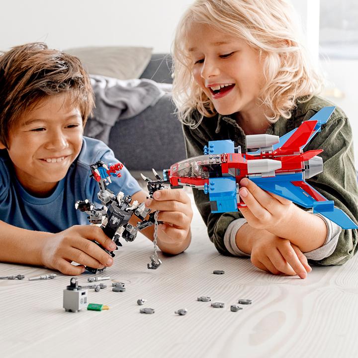 Image du produit LEGO Spiderjet contre Venom Mech (76150, LEGO Marvel)