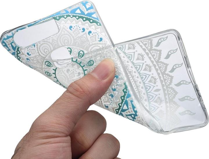 Produktbild König Design Henna Cover für Huawei Nova 2 Case Schutz Hülle Silikon Bumper Etuis Sonne Blau (Huawei Nova 2)
