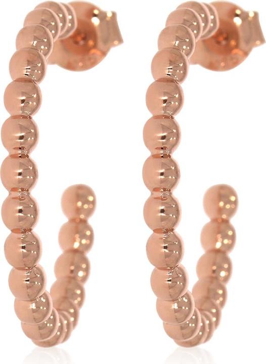 Produktbild Xen Steckcreolen Kugeldesign rosèvergoldet (925 Sterling Silber)