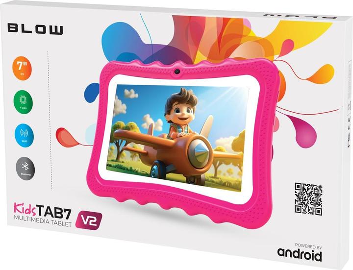 Actual product image Blow Tablet KidsTAB7 V2 4/32GB różowe etui 2MP (7", 32 GB, Pink)