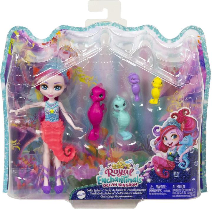 Actual product image Enchantimals Ocean Kingdom Sedda Seahorse Family Dolls