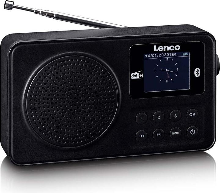 Produktbild Lenco Tragbares DAB+/FM-Radio mit Bluetooth Schwarz (FM, DAB+, Bluetooth)