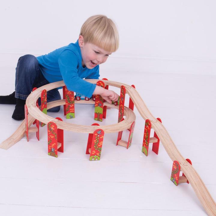 Image du produit Bigjigs Kit d'extension viaduc de piste en bois