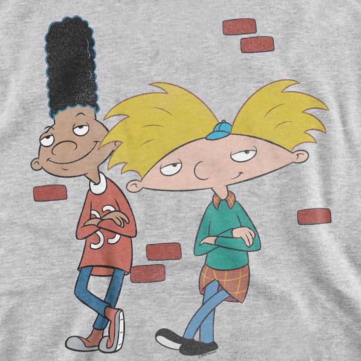 Actual product image Hey Arnold! Unisex Adult Leaning Arnold & Gerald Sweatshirt (M)