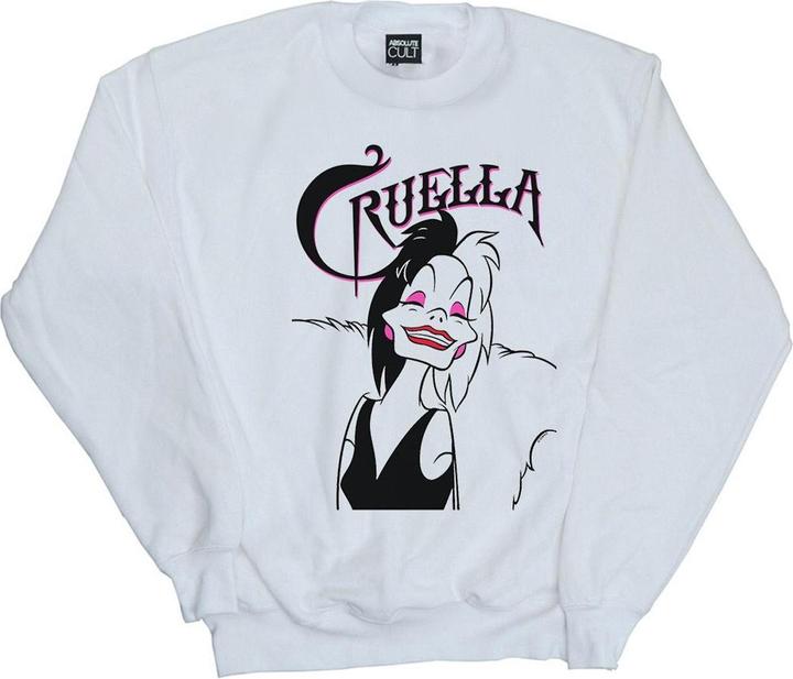 Disney Cruella De Vil Evil Smile Sweatshirt Jungen
