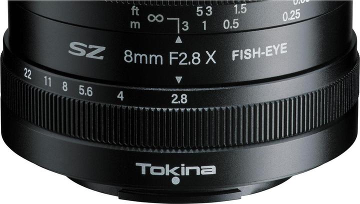 Image du produit Tokina SZ 8mm F2.8 MF Fuji X-Mount (Fujifilm X, APS-C / DX)
