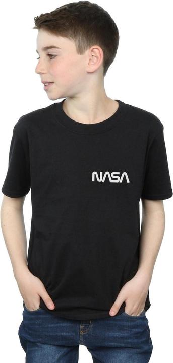 Actual product image Nasa Boys Modern Logo Chest T-Shirt (140, 146)