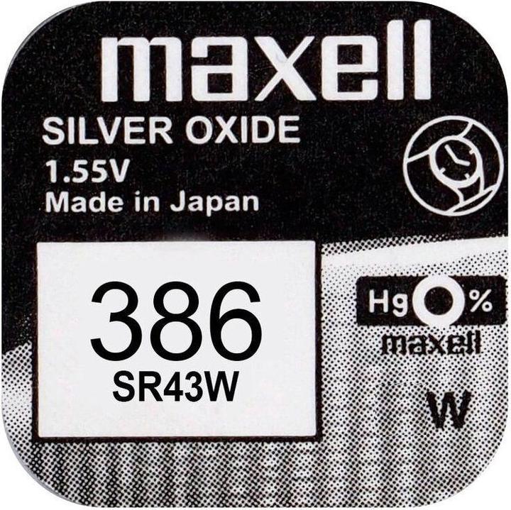 Maxell Knopfzelle SR43W (10 Stk., SR43, 125 mAh)