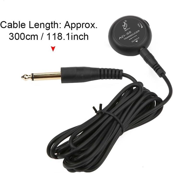 Actual product image Demeras Mini Piezo Pickup für Akustikgitarre und Violine