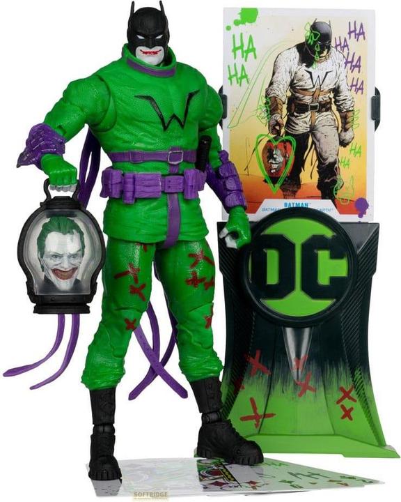Actual product image McFarlane DC Multiverse action figure Batman (Batman: Last Knight on Earth) Jokerised (Gold Label) 18 cm