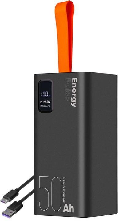 Actual product image Obal:Me EnergyPulse Powerbank 50000mAh 22.5W Black (50000 mAh, 22.50 W, 23 Wh)