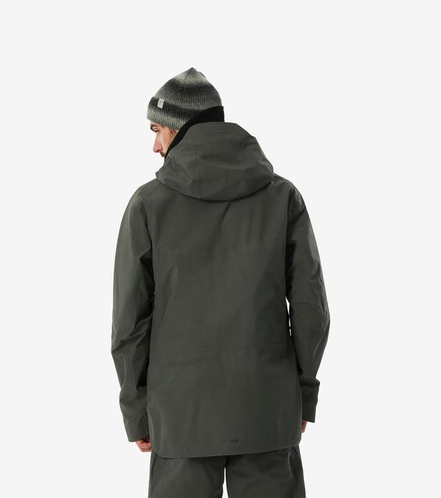 Actual product image Wedze Men's ski jacket warm and breathable - FR500 dark green (XL)
