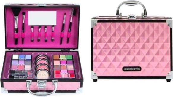 Image du produit MYA Cosmetics Mya Travel Bon Voyage Pink/Black Maletin 24 Sombras + 3 Colorete + Iluminador