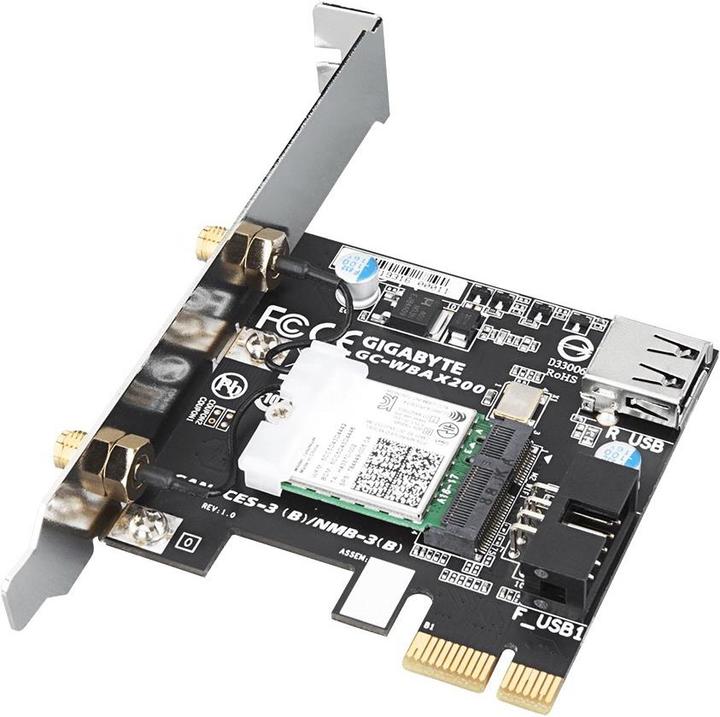 Immagine prodotto Gigabyte GC-WBAX200 Wifi 6 (Mini PCI Express)
