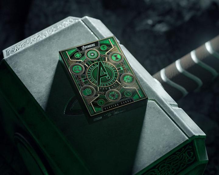 Image du produit Theory11 Avengers - The Infinity Saga Cartes à jouer Version verte (Anglais)