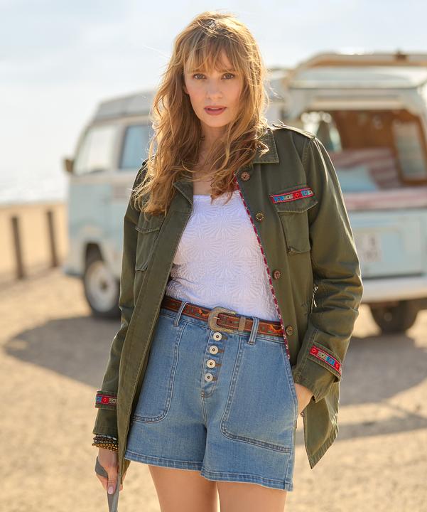 Produktbild Joe Browns Embroidered Oversized Khaki Jacket (38)