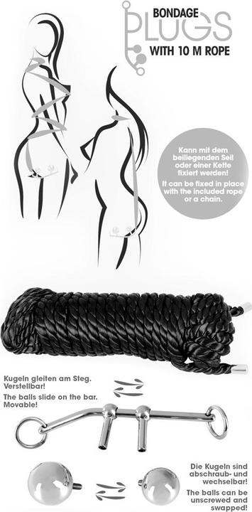 Actual product image You2Toys Bondage plugs