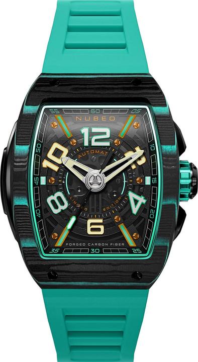 Actual product image Nubeo NB-6079-04 Parker Automatic Limited 44mm 3ATM men's watch (Analogue wristwatch)