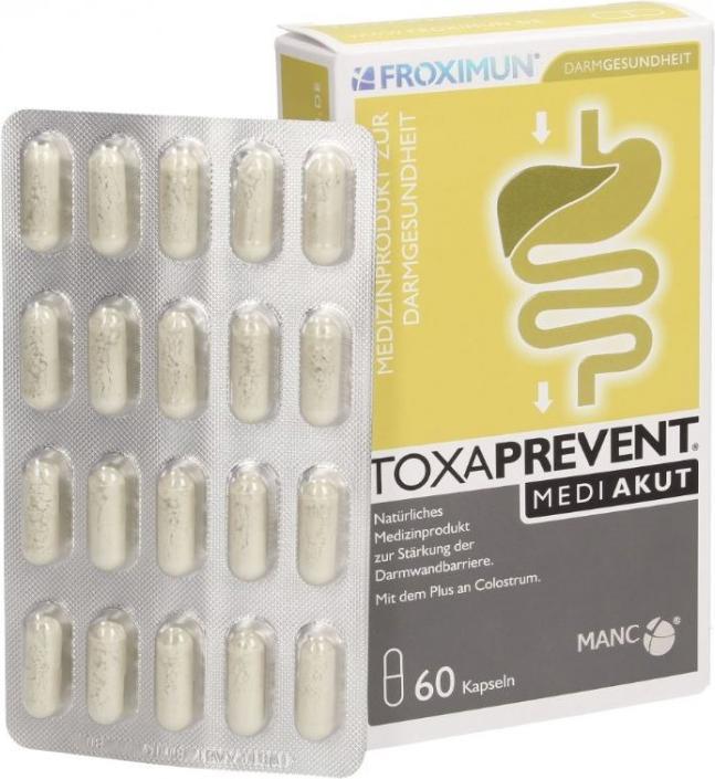 Immagine prodotto Froximun Toxaprevent Medi AKUT (60 Pezzo/i, Pillole, 500 g)
