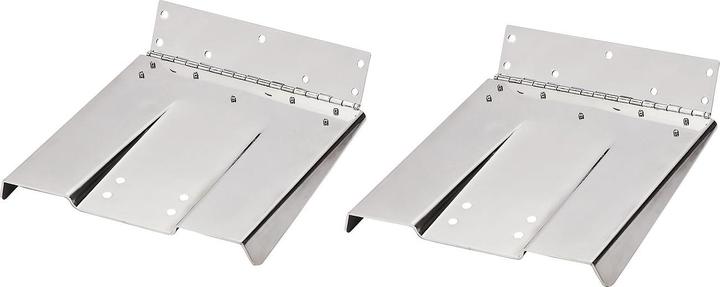 Actual product image Ultraflex Stainless steel trim tabs pair 22.8 x 22.8 cm, boats 4.5 -5.5 m