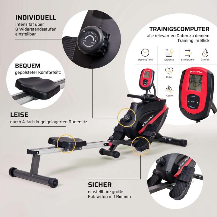 Actual product image Sportplus Rowing machine