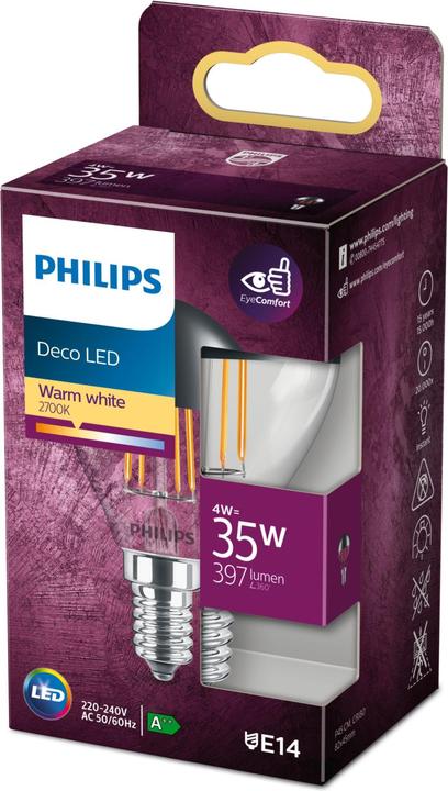 Image du produit Philips Lampe (E14, 4 W, 397 lm, 1 x, F)