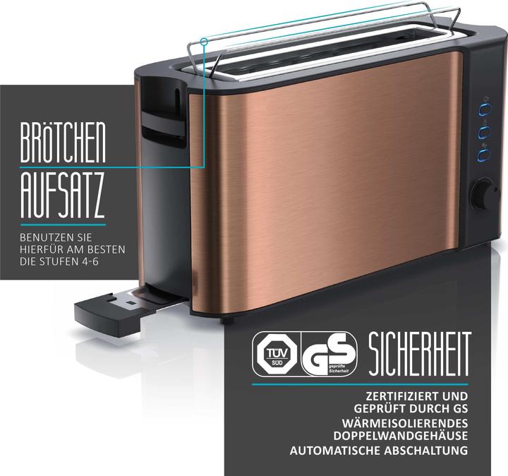 Produktbild Arendo Langschlitz Toaster FRUKOST Copper