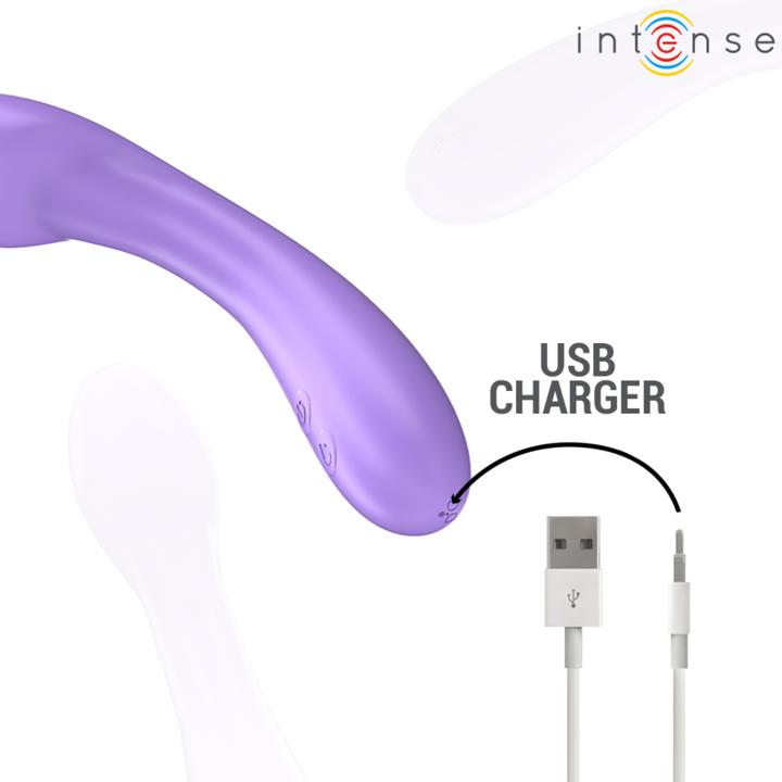 Produktbild Intense Becky Vibrator 19 cm Heizbar 7 Vibrationen Lila