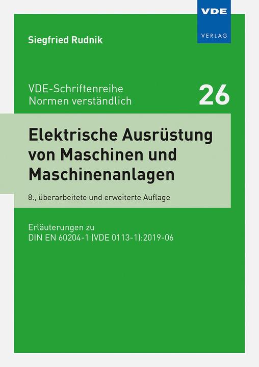 Immagine prodotto Elektrische Ausrüstung von Maschinen und Maschinenanlagen (Tedesco, Siegfried Rudnik, 2021)