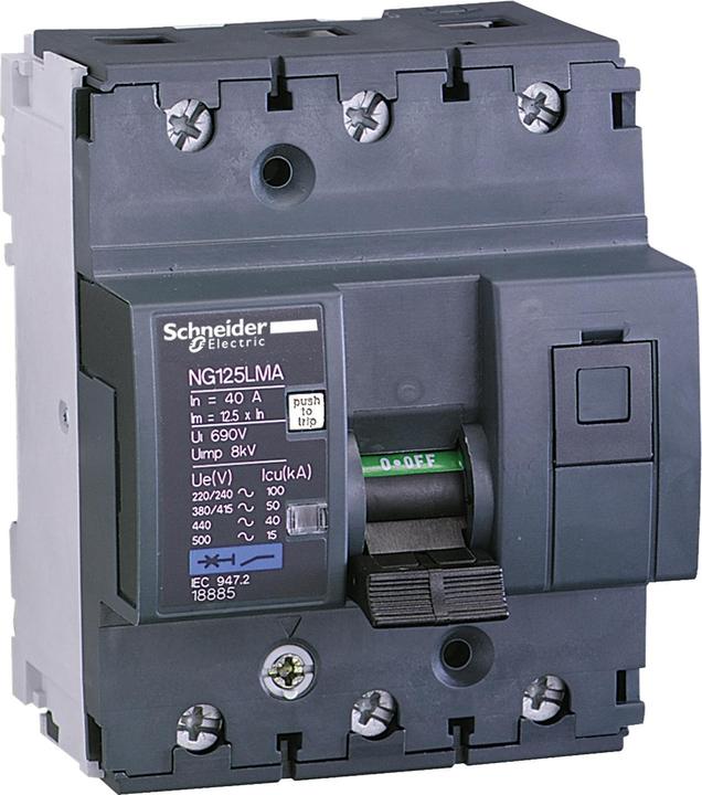 Image du produit Schneider Electric SE 18881 Disjoncteur Ng125Lma 3P 10A Ma