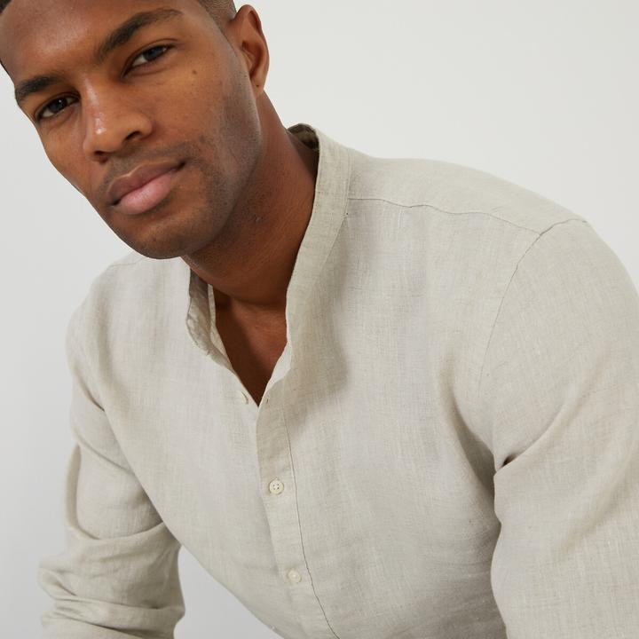 Actual product image La Redoute Collections Stand-up collar shirt (S)