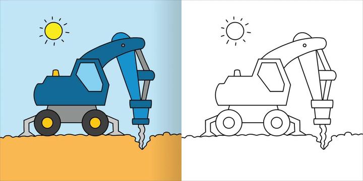 Immagine prodotto Mein erstes dickes Malbuch – Bagger und Traktoren